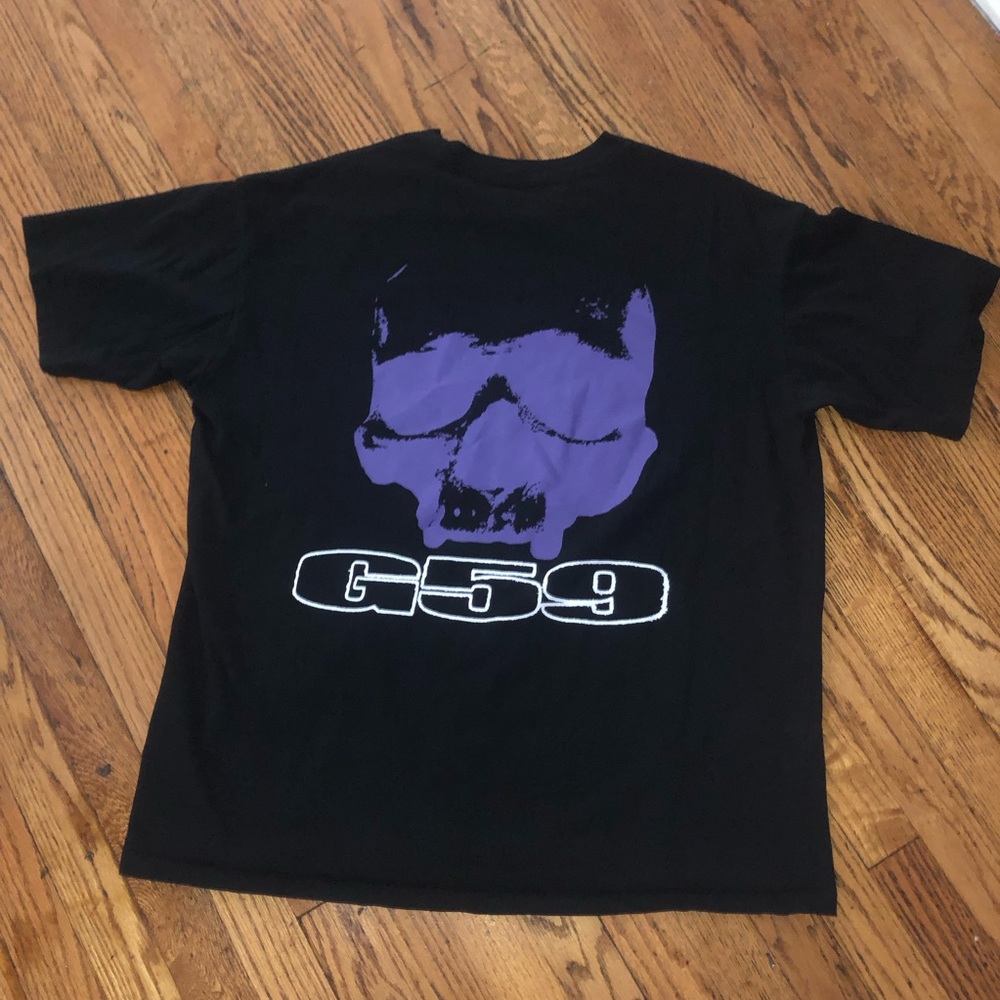 G59 Records x Suicideboys purple  Skull Glow Logo Rap Tee XXL